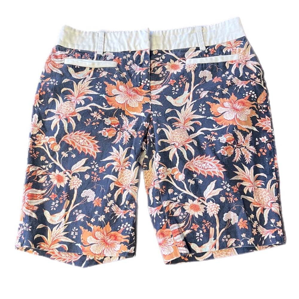 ANTHROPOLOGIE <LEIFSDOTTIR> Blue Floral Shorts